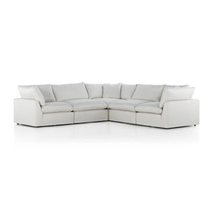 Stevie 5Pc Laf Sectional Sofa In Ivory