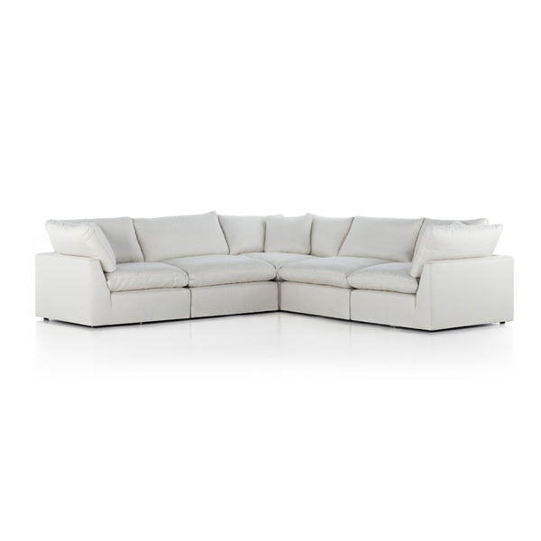 Stevie 5Pc Laf Sectional Sofa In Ivory
