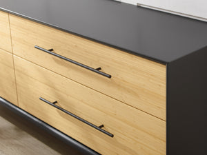 Santa Cruz 4 Drawer Double Dresser, Wheat