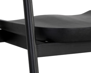 JEREMY DINING ARMCHAIR - BLACK