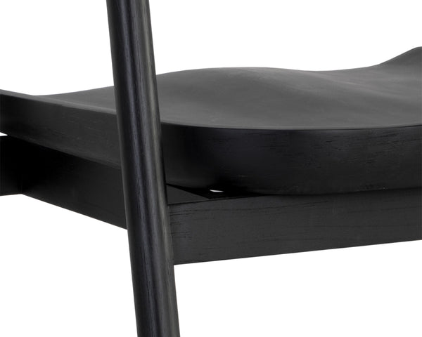 JEREMY DINING ARMCHAIR - BLACK
