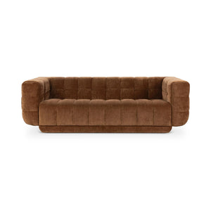 Thea Upholstered Sofa with Hand-Tufted Accents - Bronze