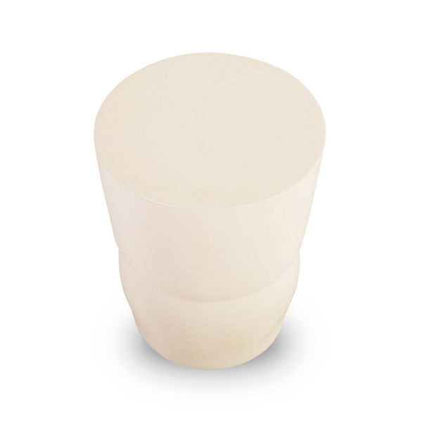 Carved Stool, Gel Coat White