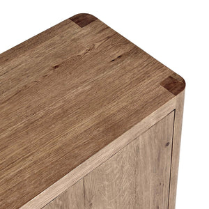 Orlando Solid Wood 4Dr Buffet with Oak Veneer