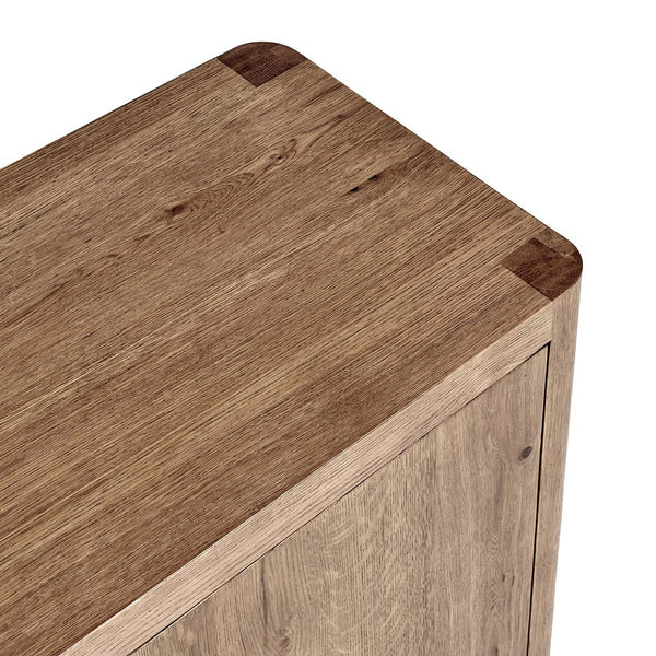 Orlando Solid Wood 4Dr Buffet with Oak Veneer