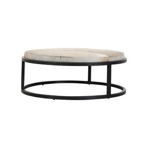 Hayword Hide-Covered Nesting Coffee Tables – Set of 2