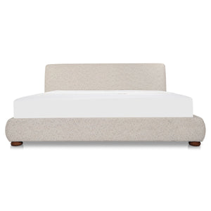 Moe's Beau Storage Bed in Light Grey