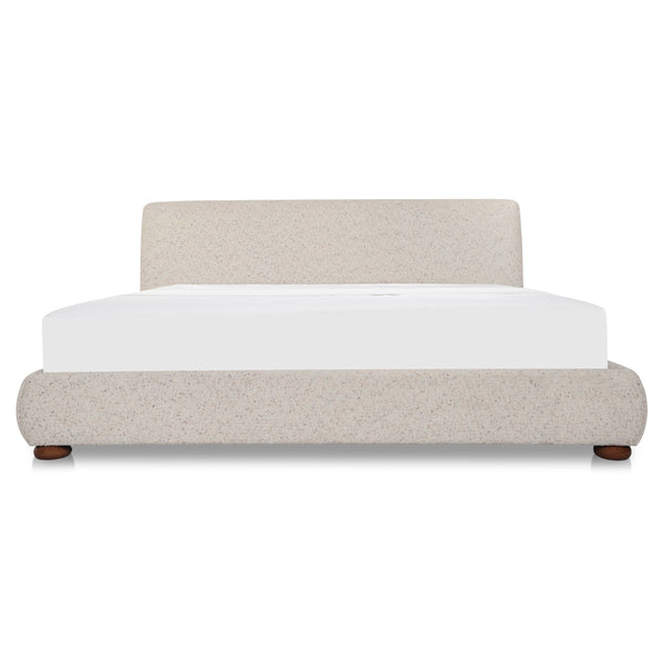 Moe's Beau Storage Bed in Light Grey