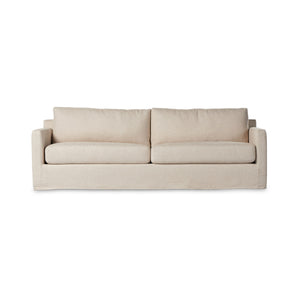 Hampton Slipcover Sofa In 93" In Evere Oatmeal