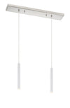 Forest 2 Light Island/Billiard in Brushed Nickel Finish