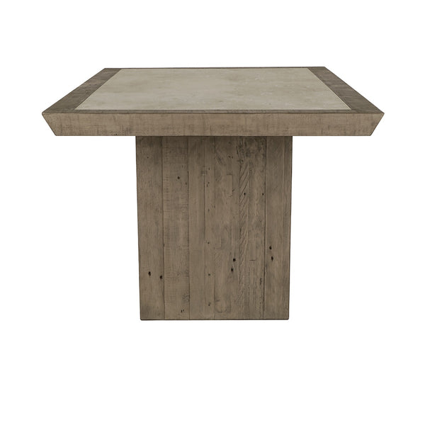 Efron Solid Wood Dining Table 84" - Distressed Gray/Antique White