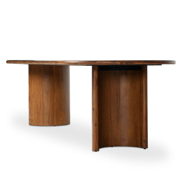 Paden Dining Table - Seasoned Brown Acacia
