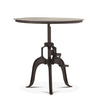 OPEN BOX -  Industrial Loft 30-Inch Adjustable Crank Iron Side Table with Matte Black Finish