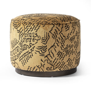 Sinclair Round Ottoman - Balkan Ochre