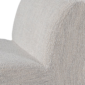 Chelsea Upholstered Accent Chair with Wooden Legs - Ivory
