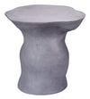 Sculpt Fiber Glass Indoor/Outdoor Side Table, Steel