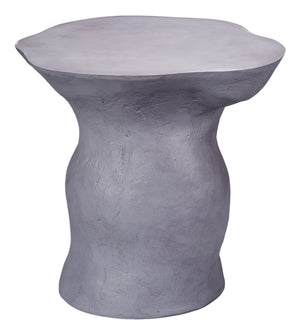 Sculpt Fiber Glass Indoor/Outdoor Side Table, Steel