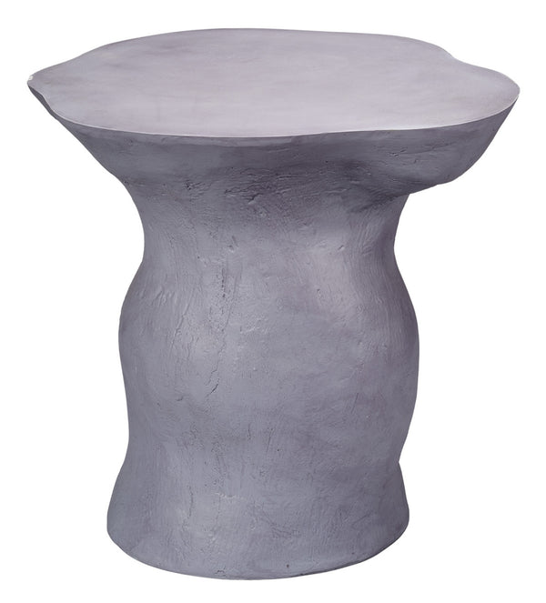 Sculpt Fiber Glass Indoor/Outdoor Side Table, Steel