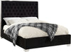 Priscilla Full Bed In Black Velvet