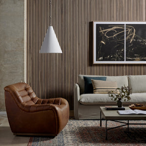 Grazia Pendant - Matte White Plaster