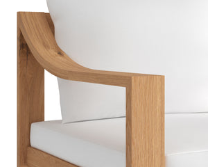 TAHITI DINING ARMCHAIR - STINSON WHITE