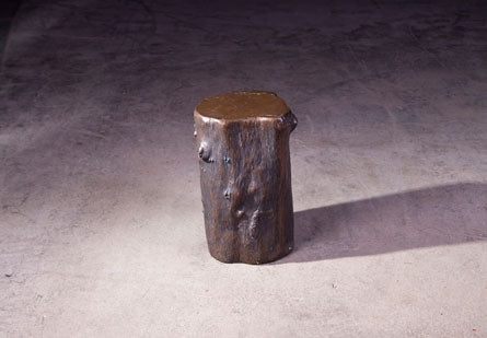Log Stool, Small, Bronze