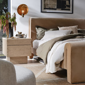 Mitchell King Bed - Surrey Camel