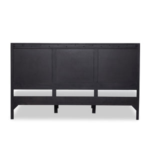 Sydney King Bed - Black Wash