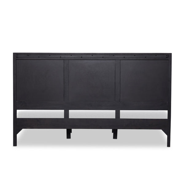 Sydney King Bed - Black Wash