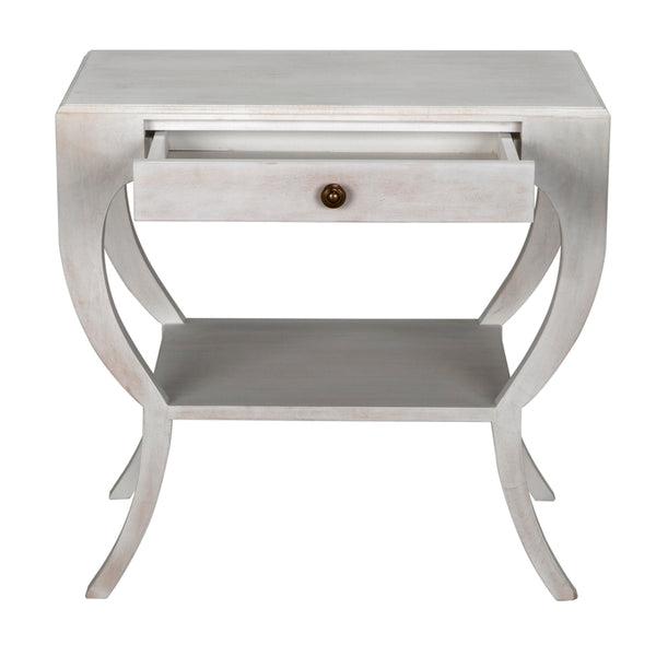 Maude Side Table, White Wash
