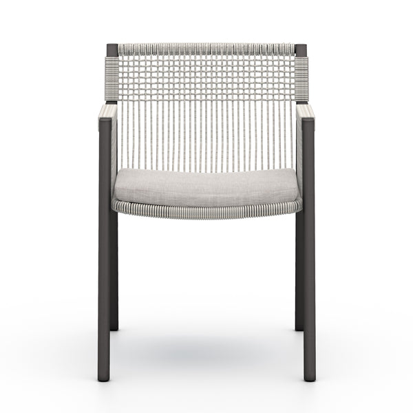 Shuman Outdoor Dining Chair In Stone Grey
