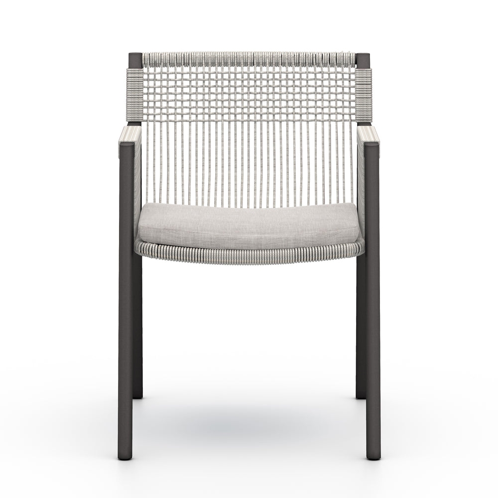 Shuman Outdoor Dining Chair In Stone Grey