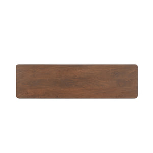 Moe's Wiley Console Table with Scalloped Edge, Brown