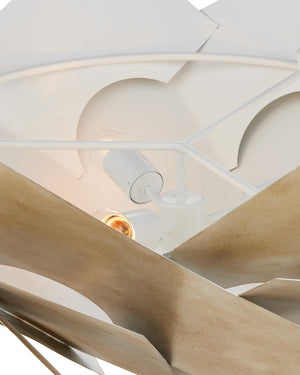Artiste Chandelier In Silver Leaf