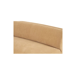 Moe's Naomi Concave Sofa in Golden Yellow