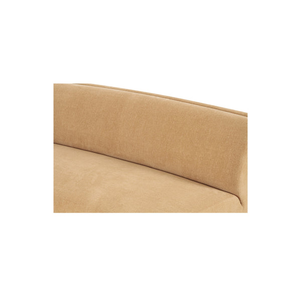 Moe's Naomi Concave Sofa in Golden Yellow