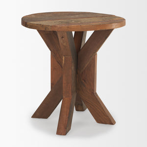 Heidi Reclaimed Brown Wooden End Table
