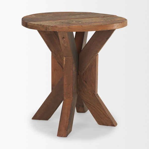 Heidi Reclaimed Brown Wooden End Table