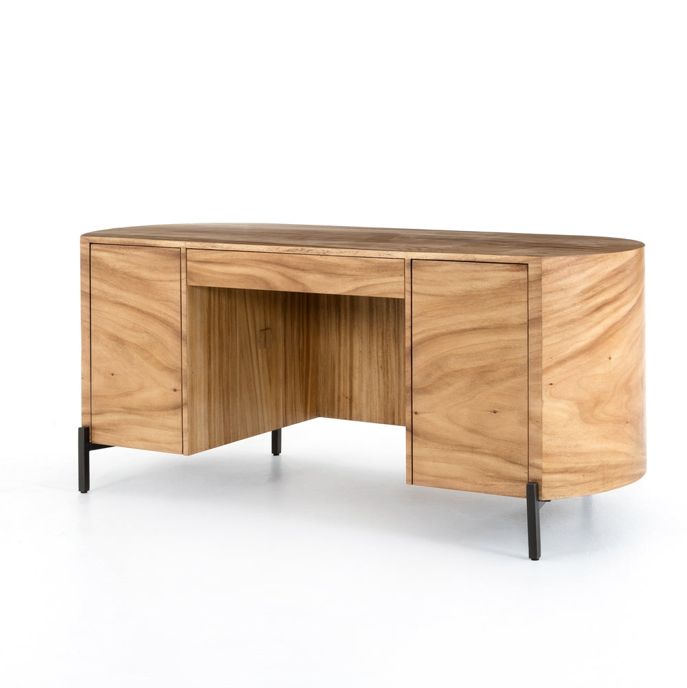 Lunas Executive Desk In Gold Guanacaste