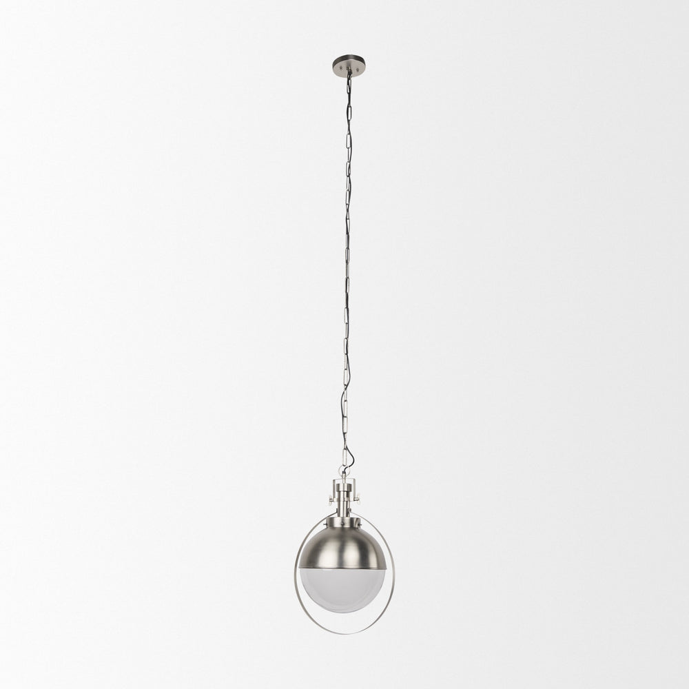 Leighton 15.0L x 15.0W x 20.0H Antique Nickel Pendant Light