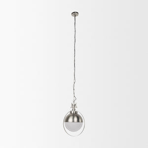Leighton 15.0L x 15.0W x 20.0H Antique Nickel Pendant Light