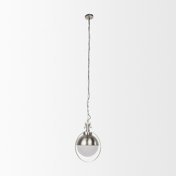 Leighton 15.0L x 15.0W x 20.0H Antique Nickel Pendant Light
