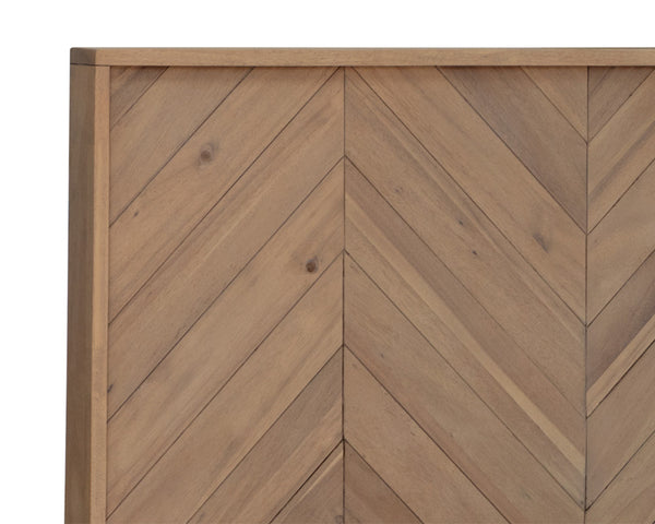 GREYSON BED - KING - LIGHT ACACIA