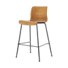 Jayden KD PU Low Back Counter Stool, Vintage Cedar