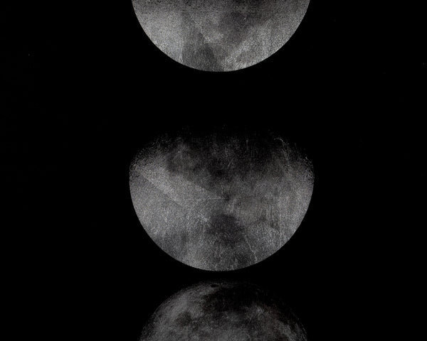 MOON PHASES - 72" X 30" - CHARCOAL FRAME