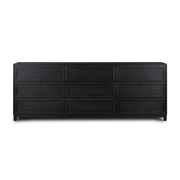 Millie 9 Drawer Dresser In Drifted Matte Bl