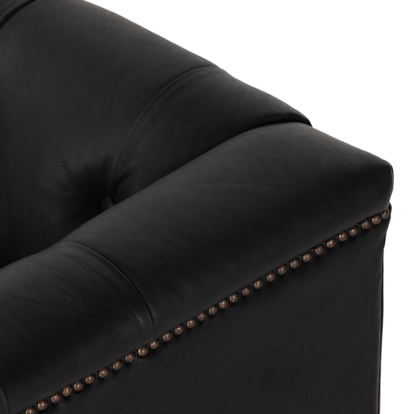 Maxx Swivel Chair In Heirloom Black