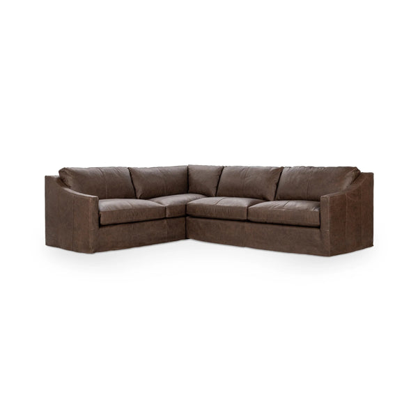 Kipton 2-Piece Sectional Sofa in El Paso-Brown