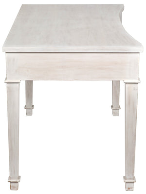 Curba Desk, White Wash
