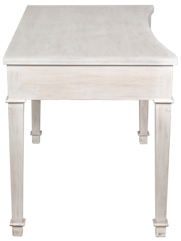 Curba Desk, White Wash